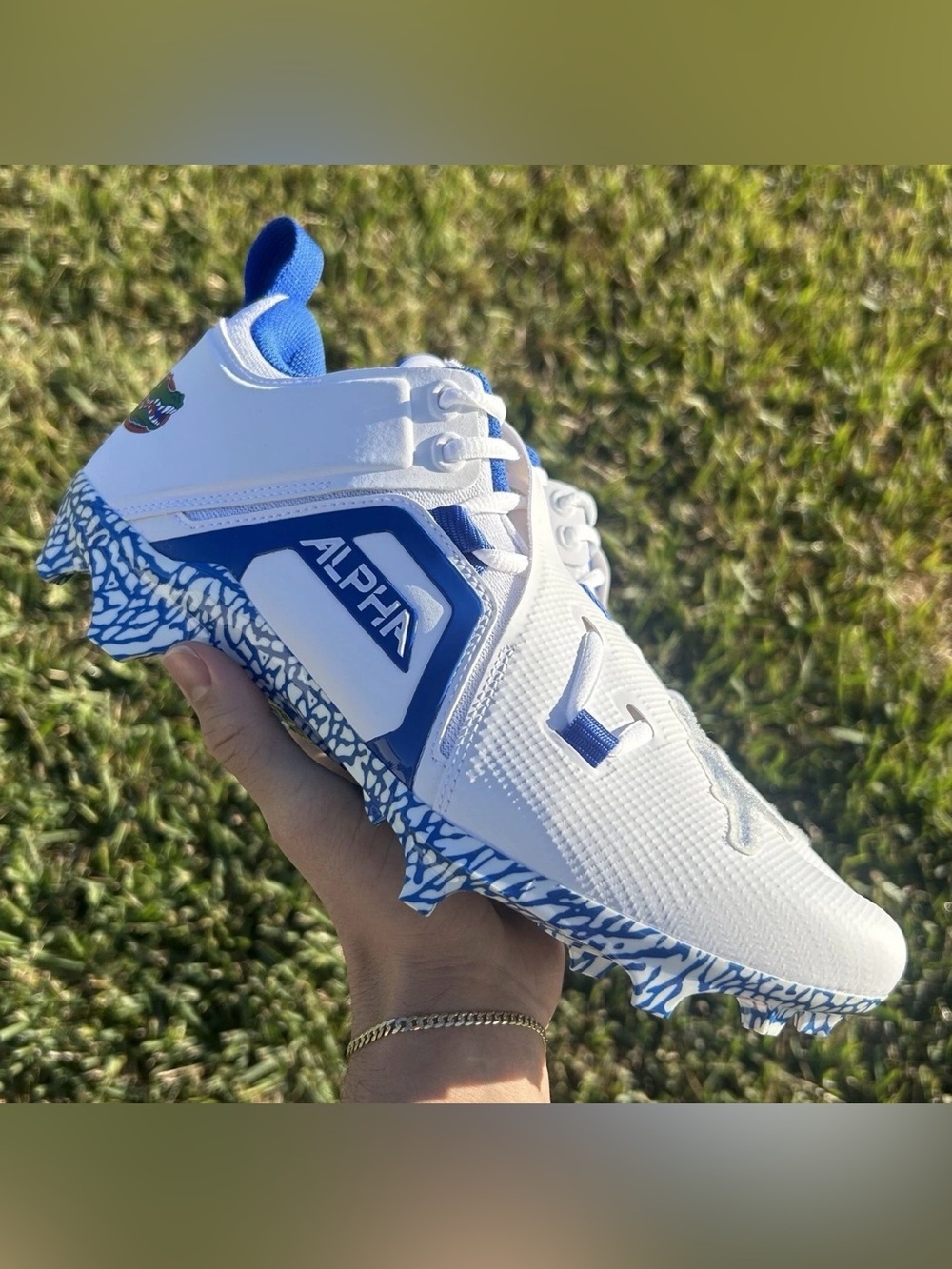 JORDAN ALPHA MEN 3 PRO LW FLORIDA GATORS CLEATS PE SIZE 10.5M
